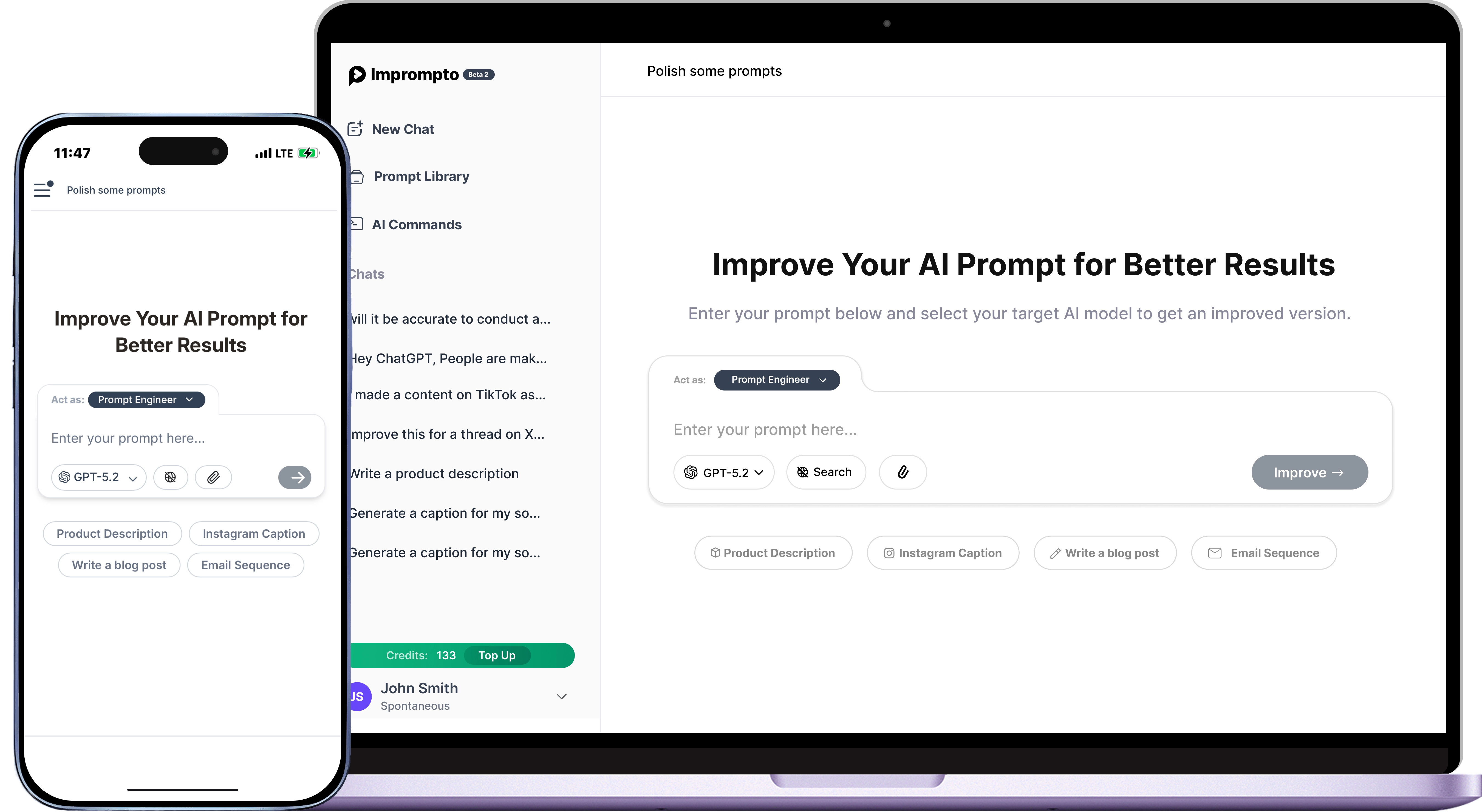 impromto product mockup